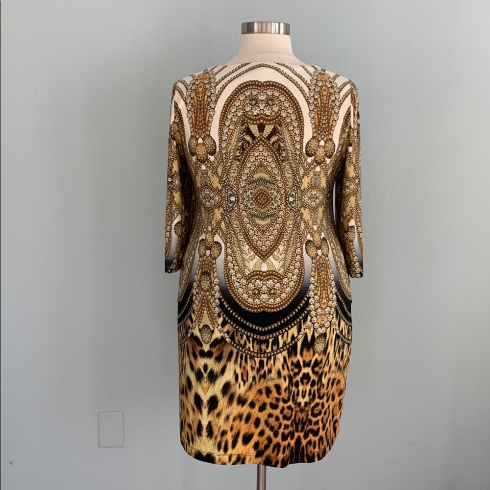 Chico’s Natalie Status Print Midi Dress - Picture 7 of 11